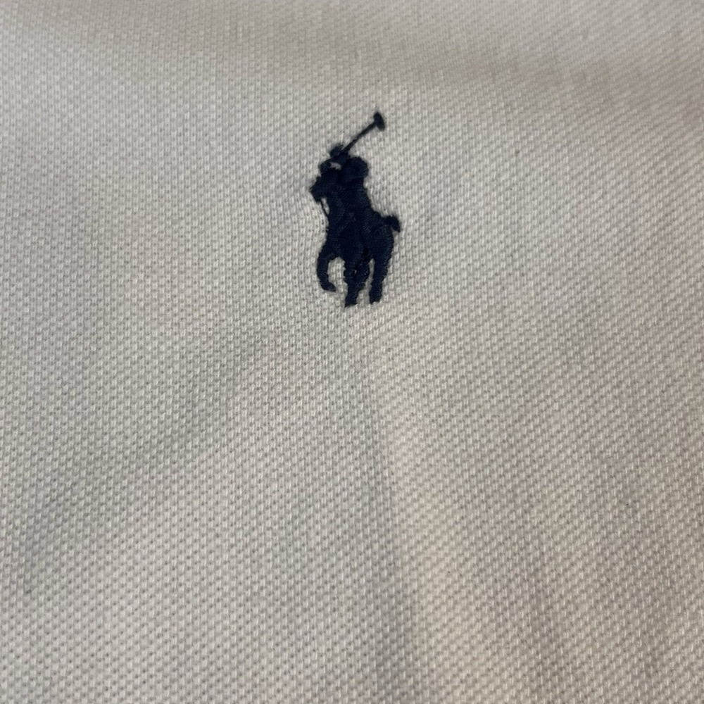 Polo Ralph Lauren Mens XL White Classic Fit Soft Cotton Polo Blue Pony Casual - Picture 2 of 8